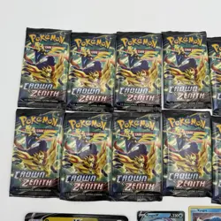 Pokemon TCG Crown Zenith Sea And Sky Collection 14 Booster Packs & Promo Cards - Image 2