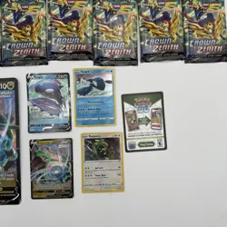 Pokemon TCG Crown Zenith Sea And Sky Collection 14 Booster Packs & Promo Cards - Image 5