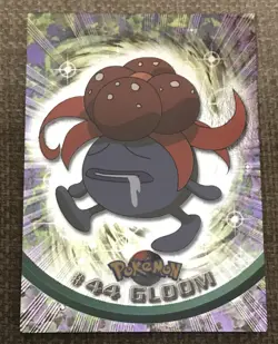 Gloom #44 Chrome Holo Foil Spectra Rare Pokemon 1999 Topps Card TV Animation - Image 1