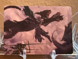 MTG - AFR - Drizzt Do'Urden Art Card (Gold-Stamped Signature) NM - Image 1
