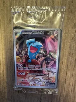 Pokemon TCG Rocket's Wobbuffet Promo Card Sealed, SVP203 - Image 1