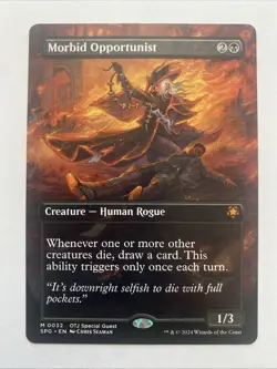 MTG Morbid Opportunist (Borderless) Normal NM Special Guests Magic 32 - Image 1