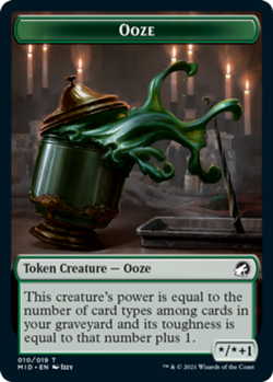 Ooze Token - Innistrad: Midnight Hunt #010/019 MTG Magic The Gathering - Image 1