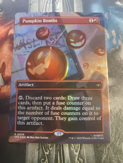 Pumpkin Bombs (Borderless) Marvel's Spider-Man: Eternal-Legal Foil - Image 1