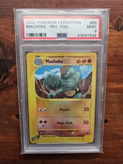 2002 Pokemon Expedition Machoke Rev Foil Psa 9 - Image 1