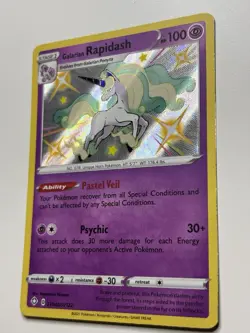 Galarian Rapidash SV048/SV122 Shiny Holo Rare Shining Fates Pokemon TCG - Image 3