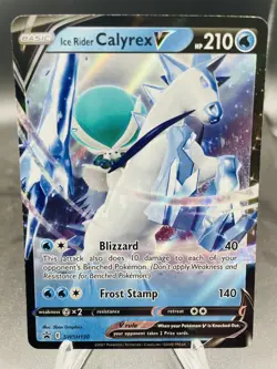 Pokemon Ice Rider Calyrex V SWSH130 Sword & Shield Holo Black Star Promo NM - Image 1