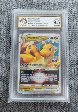 2022 Pokemon Go Dragonite VSTAR SWSH236 Promo CGA 9.5 Gem Mint - Not PSA 10 - Image 1
