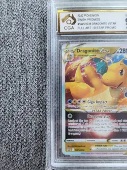 2022 Pokemon Go Dragonite VSTAR SWSH236 Promo CGA 9.5 Gem Mint - Not PSA 10 - Image 2