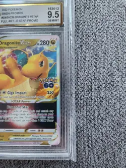 2022 Pokemon Go Dragonite VSTAR SWSH236 Promo CGA 9.5 Gem Mint - Not PSA 10 - Image 3