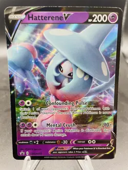 Pokemon Hatterene V SWSH055 Sword & Shield Holo Black Star Promo NM - Image 1