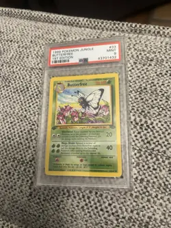 PSA 9 Pokemon TCG 1999 Jungle #33/64 Butterfree 1st Edition Uncommon WOTC - Image 1
