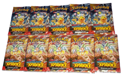 POKEMON SCARLET & VIOLET LOT (10) BOOSTER PACKS SURGING SPARKS NISP - Image 1