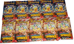 POKEMON SCARLET & VIOLET LOT (10) BOOSTER PACKS SURGING SPARKS NISP - Image 2