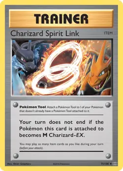 Charizard Spirit Link 75/108 Uncommon - Pokemon XY Evolutions - Image 1