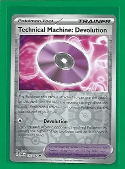 Pokemon TCG SV-Paradox Rift Technical Machine: Devolution #177/182 Reverse Holo - Image 1