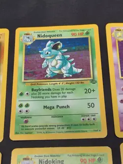 Vintage Rare Holo Pokemon Card Lot WOTC 1999 Nidoking & Nidoqueen PLEASE READ - Image 3