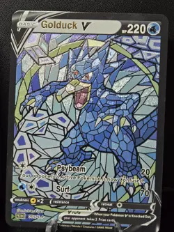 Psyduck & Golduck CUSTOM Stained Glass Holo Cards -Dissplay Only - Image 4