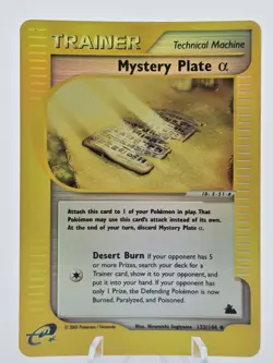 Pokemon Card - Mystery Plate Alpha Skyridge 133/144 Reverse Holo NM - Image 1