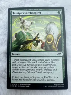 MTG Tamiyo's Safekeeping NM-Mint Kamigawa: Neon Dynasty Regular - Image 1