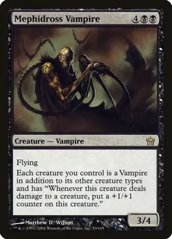 Mephidross Vampire NM #53 Fifth Dawn MTG - Image 1