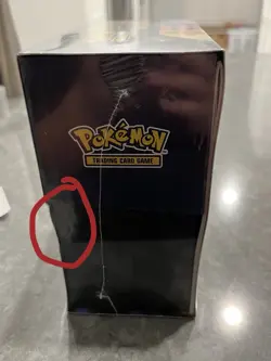 Small Ding Sealed Pokemon Surging Sparks Pokemon Center Elite Trainer Box ETB - Image 2