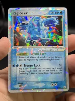 Regice EX 97/101 Pokemon Hidden Legends Holo Ultra Rare English NM - Image 3