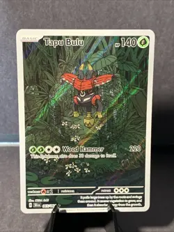 Pokemon TCG Tapu Bulu 065/064 Shrouded Fable Illustration Rare Full Art Holo NM - Image 1