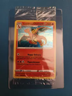 Pokemon TCG Special Delivery Charizard SWSH075 Holo Black Star Promo Sealed - Image 1