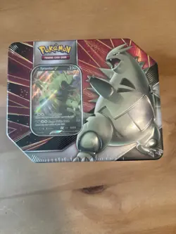 Pokemon Tyranitar V Strikers Tin Factory Sealed - Image 1
