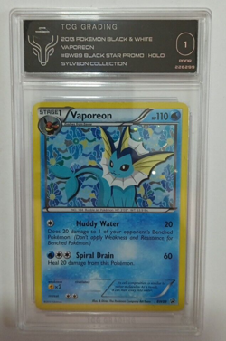 2013 Pokemon VAPOREON Black Star Promo TCG 1 (FREE SHIPPING) - Image 1