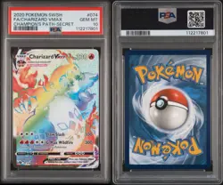 Charizard VMAX 74/73 Champion's Path Rainbow Secret Rare PSA 10 Pokemon TCG - Image 3