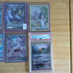 Pokemon TCG Rare Full Art Bundle with Graded Slab - Image 3