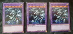 3x Blue-Eyes Ultimate Dragon x3 COMMON YUGIOH! NM Yugioh TCG Playset - Image 1