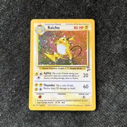Pokemon TCG Base Set 2 Raichu Holo Unlimited Rare Card 16/130 - Image 1