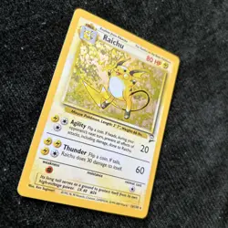 Pokemon TCG Base Set 2 Raichu Holo Unlimited Rare Card 16/130 - Image 2