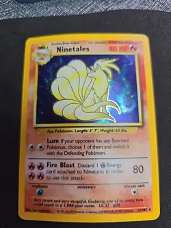 Ninetales 12/102 Holo Base Set Pokemon Card WOTC NM - Image 1