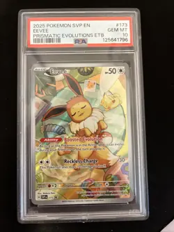 PSA 10 GEM MINT Eevee 173 Sv: Scarlet & Violet Promo Cards Holo - Image 1