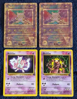 Pokemon Card Promo Lot: Ancient Mew (2), Mewtwo 3 Blackstar, Mewtwo 14 Blackstar - Image 1