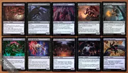 Lot 10 Black Demon Creatures Uncommon & Common Set *NM* Magic MTG Commander EDH - Image 1