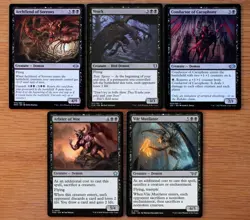 Lot 10 Black Demon Creatures Uncommon & Common Set *NM* Magic MTG Commander EDH - Image 2