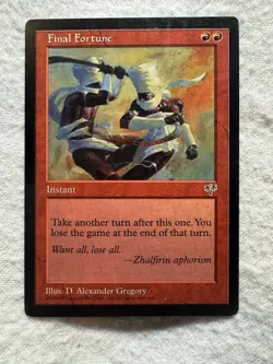 MTG - Final Fortune - Mirage - LP - Free Shipping! - Image 1