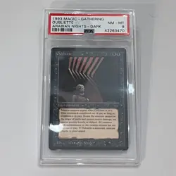 Magic the Gathering Ariabian Nights Oubliette (Dark) PSA 8 TCG - Image 1