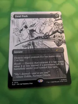 MTG Spider-Man FATAL PUSH 7014 SECRET LAIR DROP NONFOIL SKETCH - Image 1