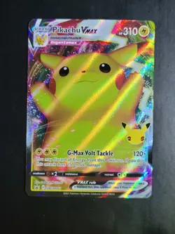 2021 Pokemon 25th Anniversary Pikachu VMAX SWSH062 Promo - Mint, Black Star Holo - Image 1