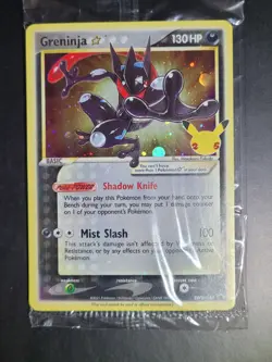 2021 Pokemon Celebrations Greninja Gold Star Promo SWSH144 - Sealed - Swirl - Image 4
