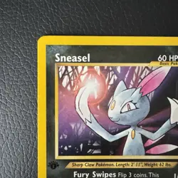 25/111 Sneasel 1st Edition Rare Card | Pokemon Neo Genesis 2000 | LP/NM - UK - Image 3