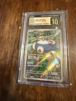 CGC PRISTINE 10 Snorlax Art Rare Pokemon 2023 151 Japanese 181/165 - Image 1