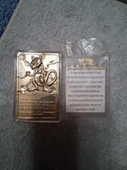 1999 Pokemon Special Edition 23 Karat Gold-Plated Trading Card #150 Mewtwo - Image 2