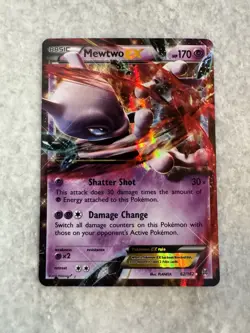 Pokemon TCG Mewtwo EX Holo XY Ultra Rare Breakthrough 62/162 - Image 1